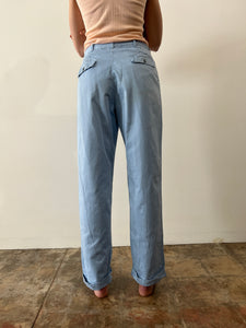 60s Sky Blue Work Pants