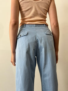 60s Sky Blue Work Pants