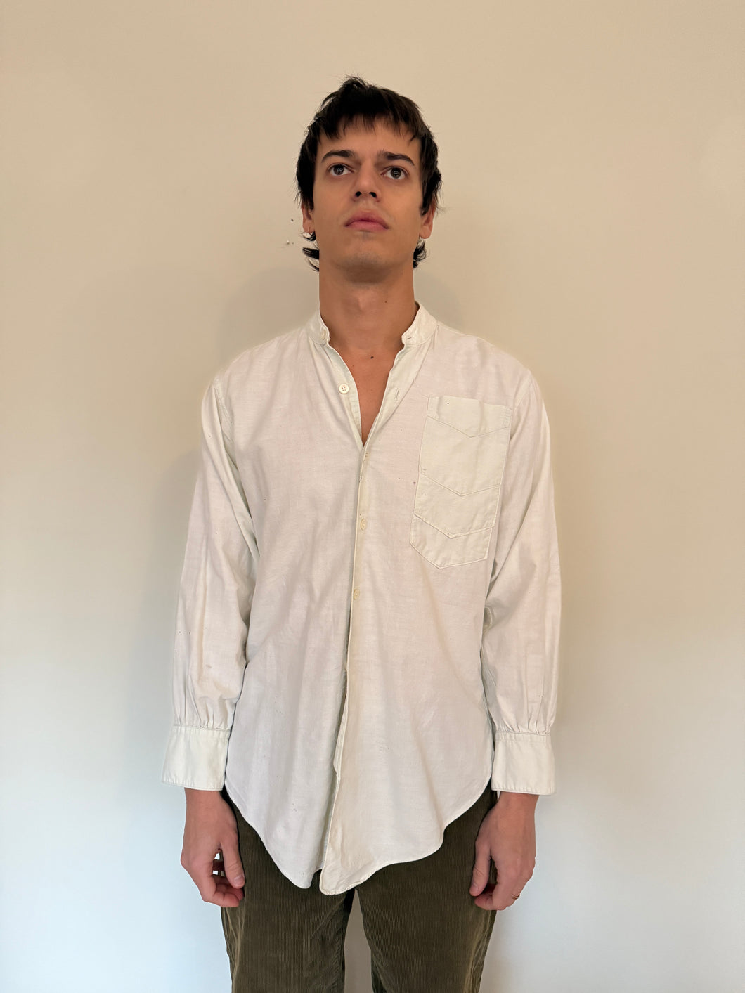 50s Tiered-Pocket Oxford Button Up