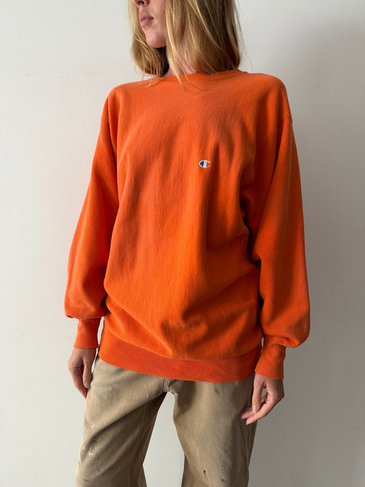 80s/90s Orange Champion Sweatshirt