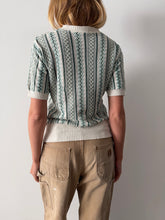 40s Green Cotton Cableknit Shirt
