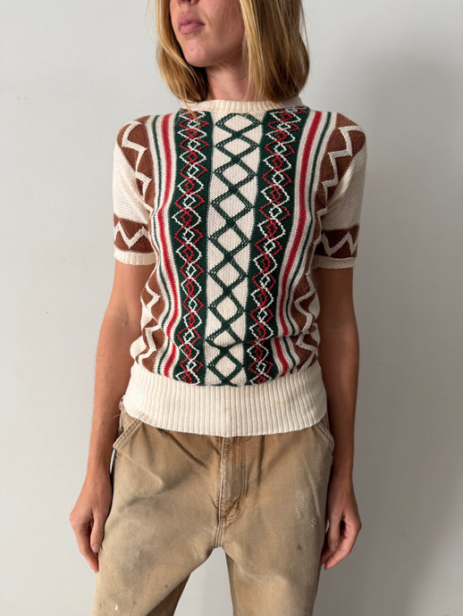 40s Cotton Cableknit