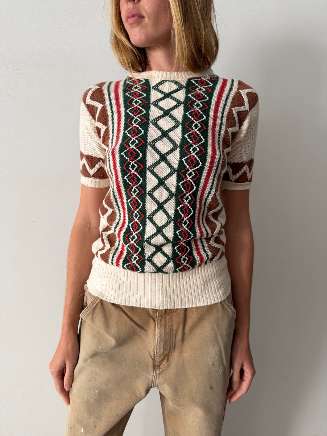 40s Cotton Cableknit