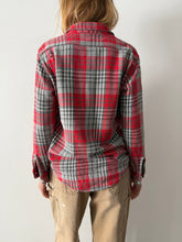 40s/50s Red Cotton Flannel