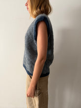 Handknit Blue Sweater Vest