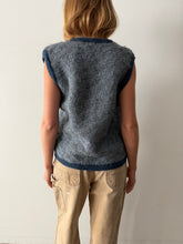 Handknit Blue Sweater Vest
