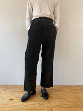 1940s French Brown Corduroy Work Pants 30w