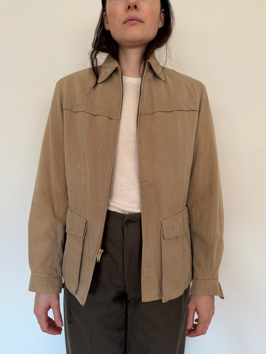 30s Fur-Lined Cotton Ski Jacket