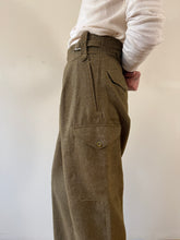 1951 British Wool Military Cargo Trousers 30w