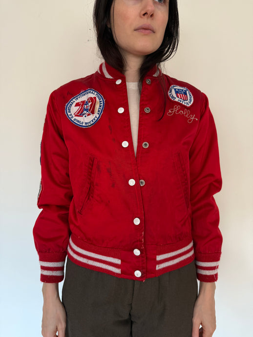 70s Youth Hockey Satin Jacket