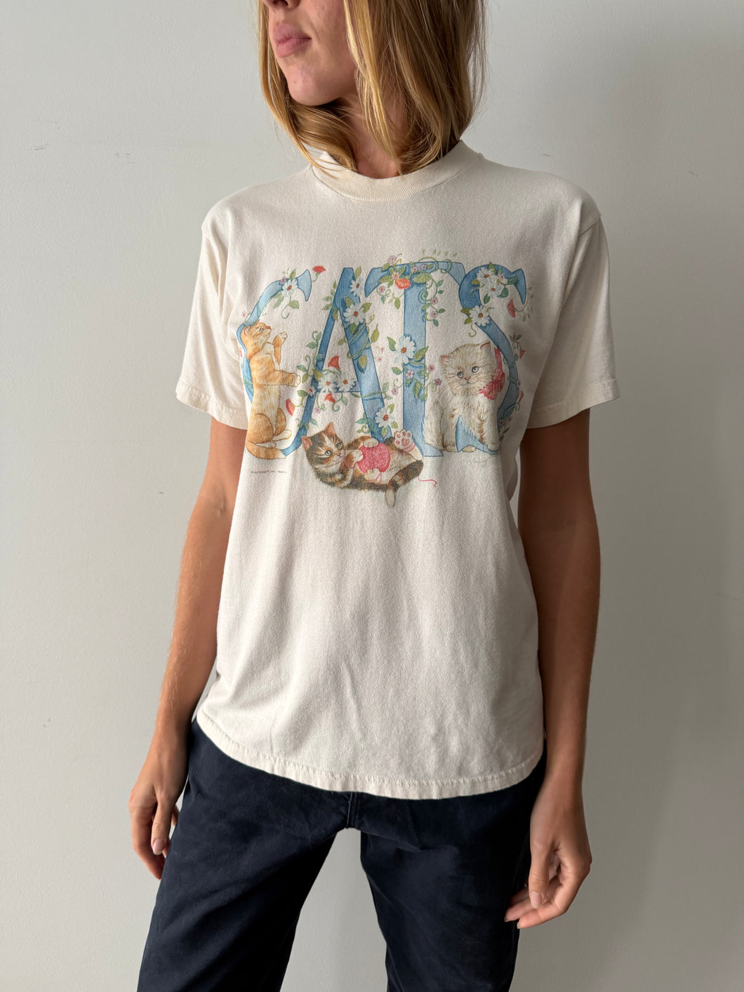 Flowery Cats Tee