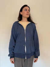 Faded Heather Blue Thermal-Lined Hoodie