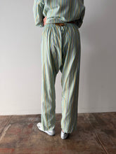 Green Striped 2 piece Pajama Set