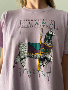 1991 International Llama Association tee