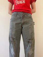 Green Paint-Splattered Dickies Work Pants 29w