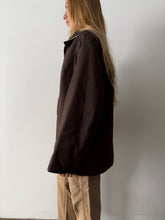70s Brown Blanket-Lined Chore Coat