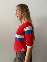 Red White & Blue Mesh Sport Shirt