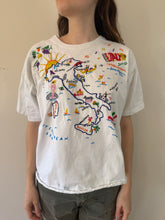90s Chainstiched Italy Map tee