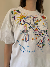 90s Chainstiched Italy Map tee