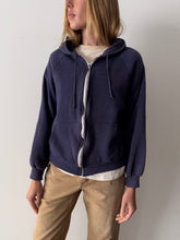Waffle Lined Navy Hoodie
