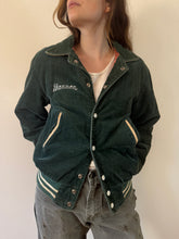 60s Lake Shore Green Corduroy Athletic Jacket