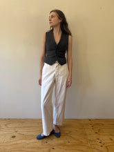 60s/70s French Moleskin Striped Work Vest