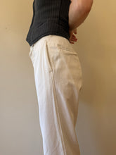 1930s White Twill Work Pants 27w
