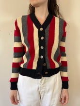 60s Striped Wool Cardigan