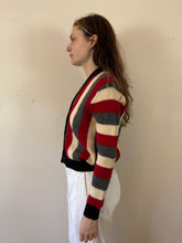 60s Striped Wool Cardigan