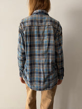 70s Soft Cotton Flannel Work Shirt