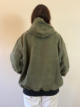 Faded Green Thrashed Carhartt Hoodie Jacket