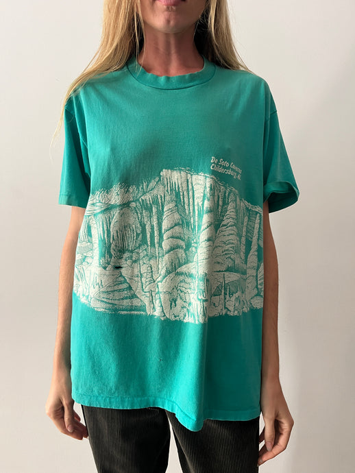 De Soto Caverns Teal Tee