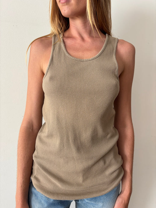 80s Gap Ribbed Cotton Tank