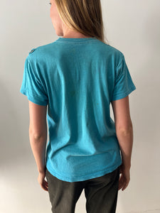 70s Turquoise Pocket Tee