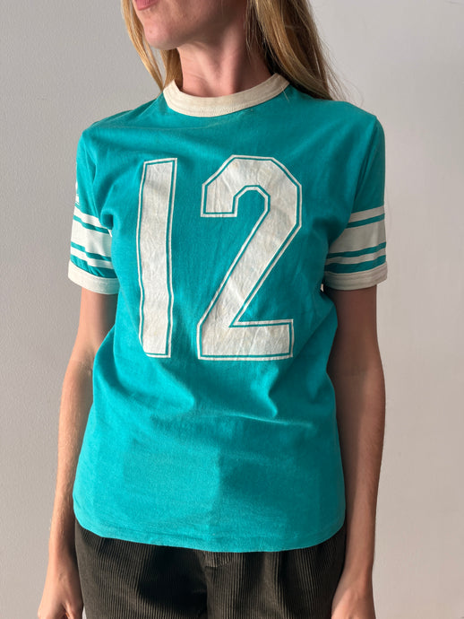 60s/70s Joanie #12 Athletic Jersey Tee