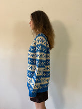 40s Blue Handknit Sweater