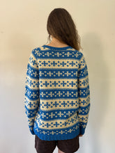 40s Blue Handknit Sweater