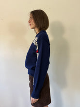 50s Jantzen Greek Key Mosaic Wool Sweater