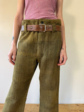 Antique Japanese Woven Hemp Work Trousers 31w