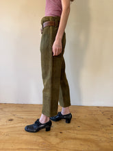 Antique Japanese Woven Hemp Work Trousers 31w