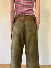 Antique Japanese Woven Hemp Work Trousers 31w