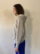 50s Waffle-Lined Gray Hoodie