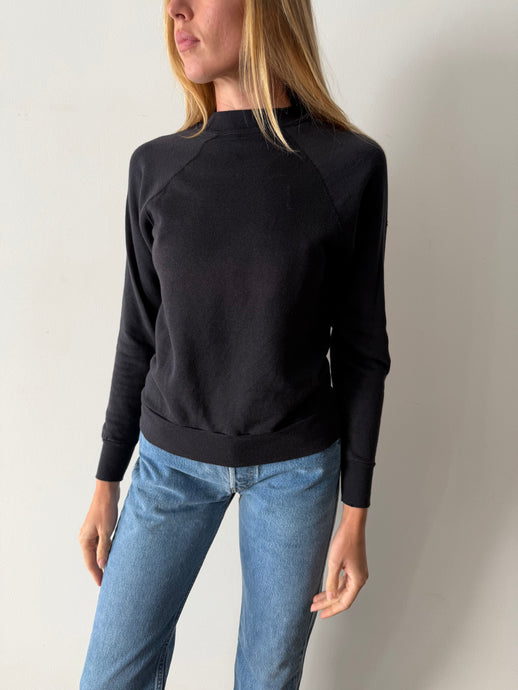 Little Black Raglan Sweatshirt