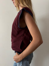 Reversible Zip Up Sweatshirt Vest