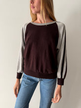 Burgundy & Gray Sport Sweatshirt
