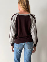 Burgundy & Gray Sport Sweatshirt