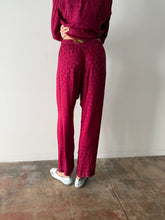 40s Lord & Tailor Rayon Pheasant Motif Pajama Set