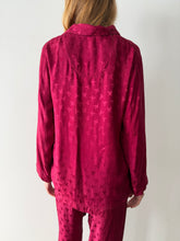 40s Lord & Tailor Rayon Pheasant Motif Pajama Set