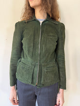 1930s Green Nubuck Leather Jacket