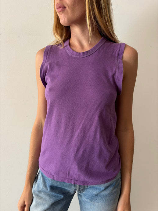 Purple Overdyed Hanes Tank